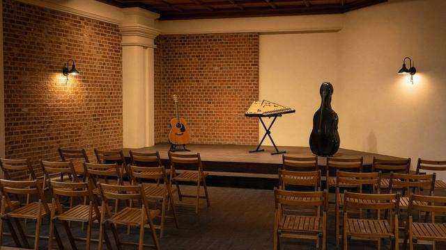 Stoltz Listening Room interior seating at the Avalon Foundation