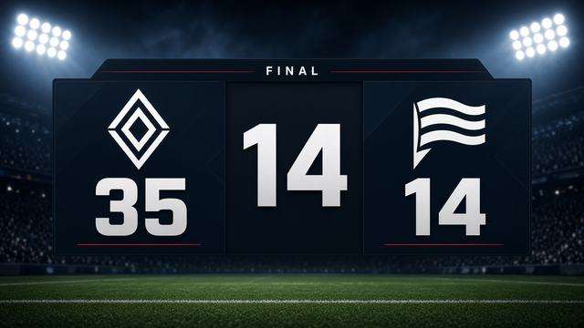 Atlanta Falcons and Green Bay Packers Thursday Night Football scoreboard graphic