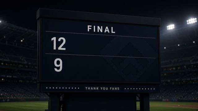 Cleveland Guardians and Kansas City Royals scoreboard graphic