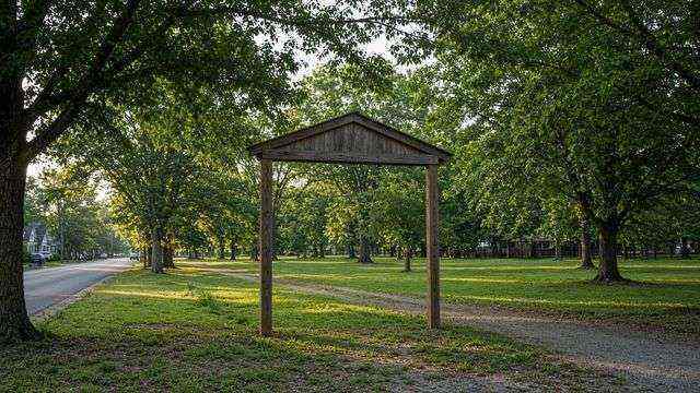 Home Run Baker Park entrance on Main Street in Trappe