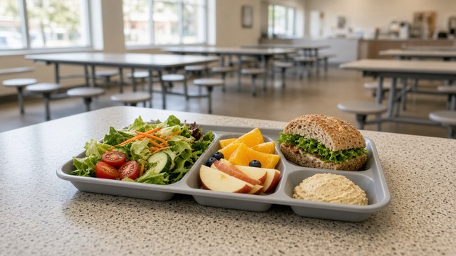Maryland Farm to School lunch trays and Homegrown School Lunch Week