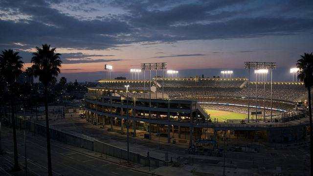Angel Stadium exterior and plaza