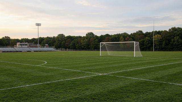 High school soccer match on a Shore pitch