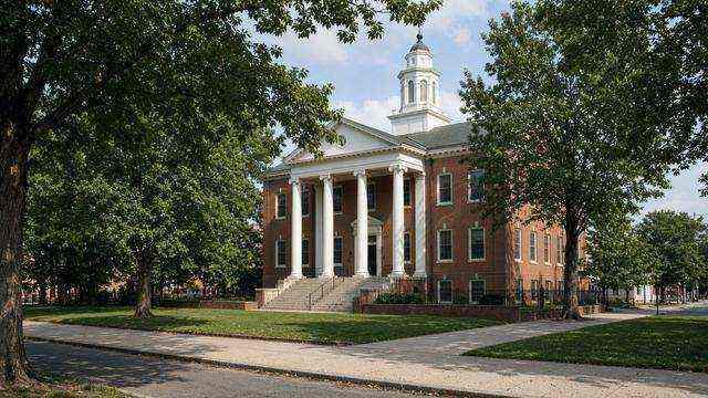 Talbot County Courthouse on North Washington Street in Easton